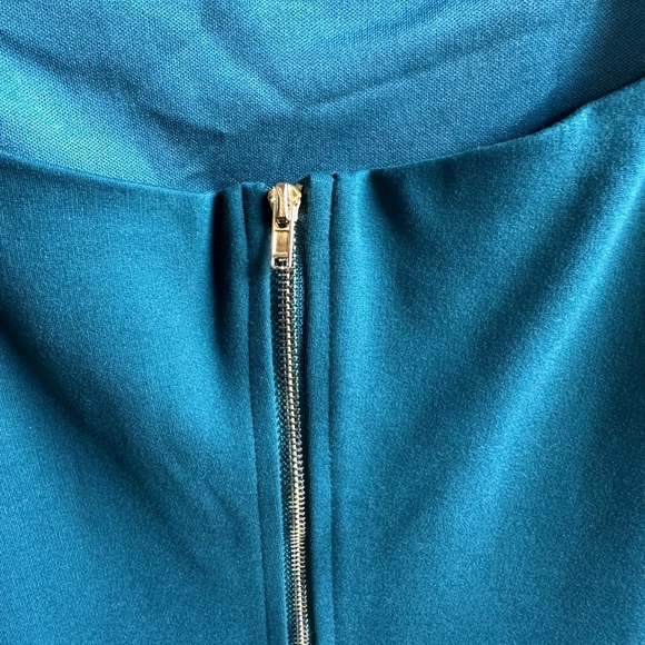 Lulu's Green Sheath Midi Dress Spaghetti Strap - Picture 5 of 7